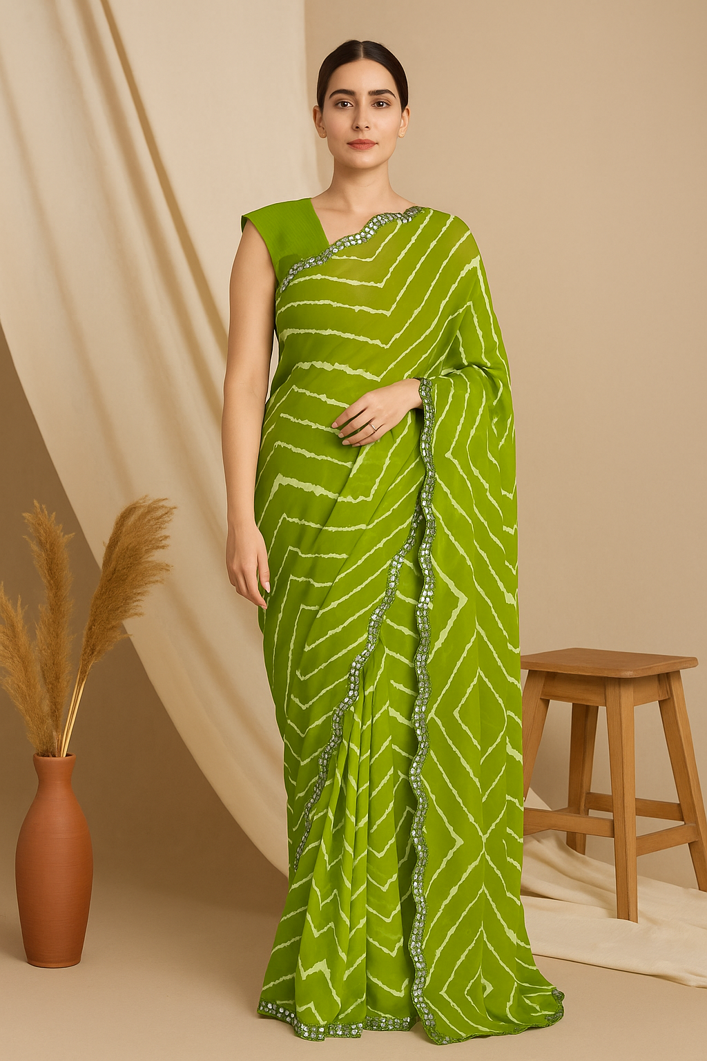 Bandhani Georgette Saree