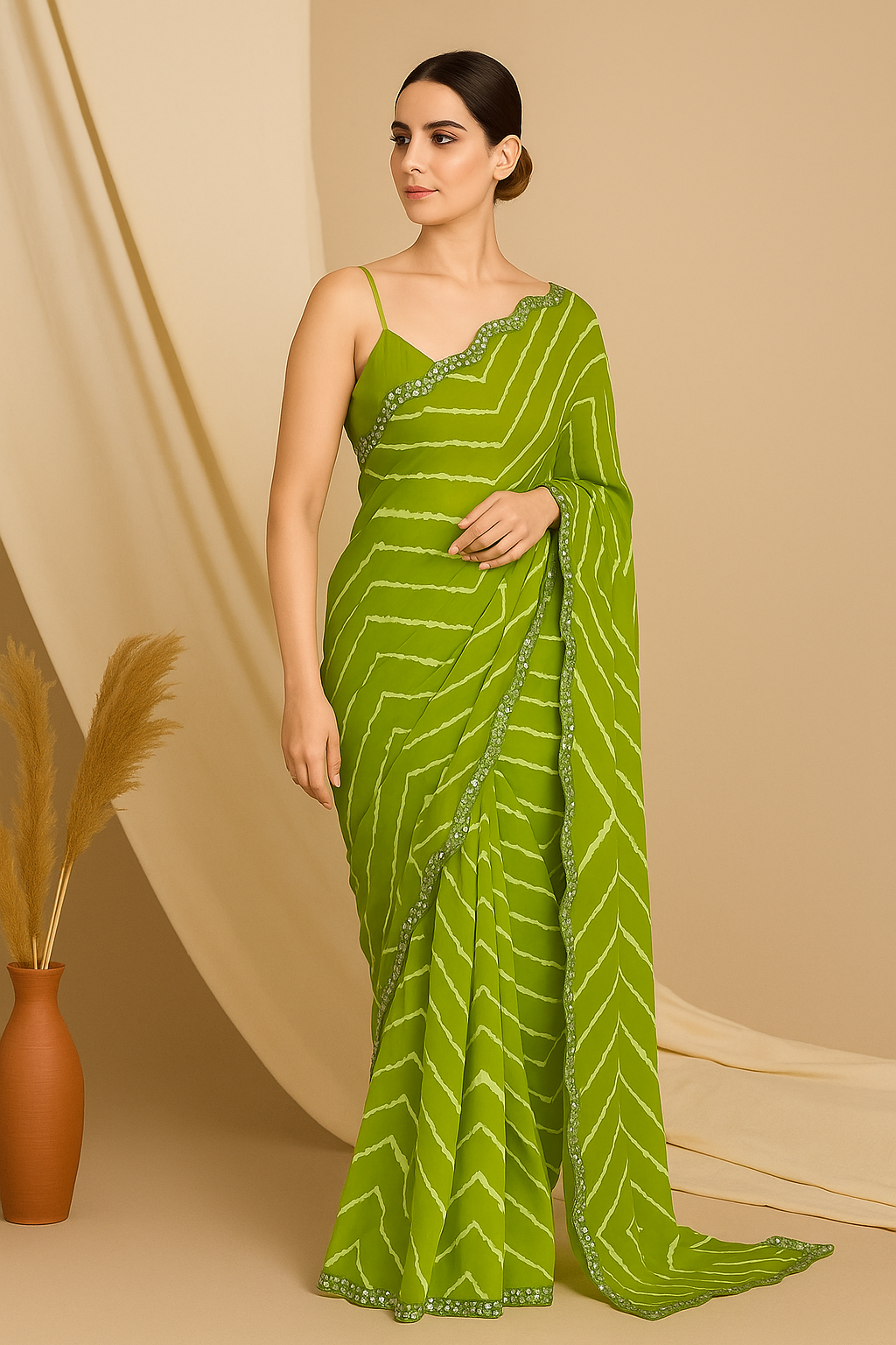 Bandhani Georgette Saree