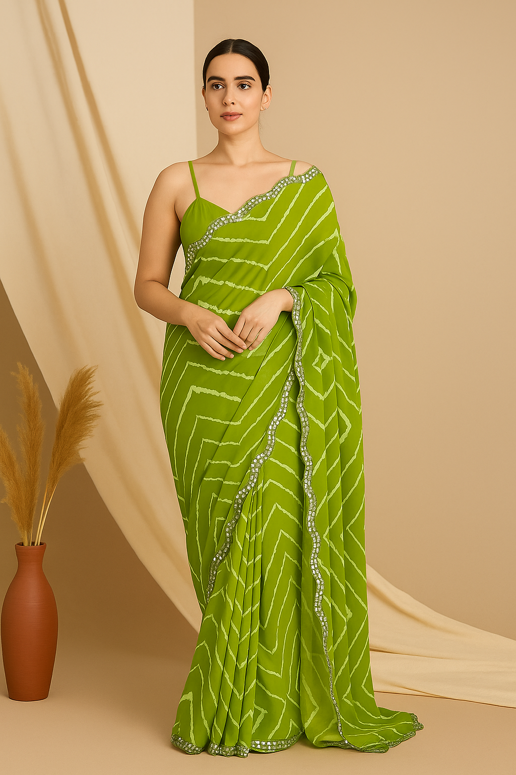 Bandhani Georgette Saree