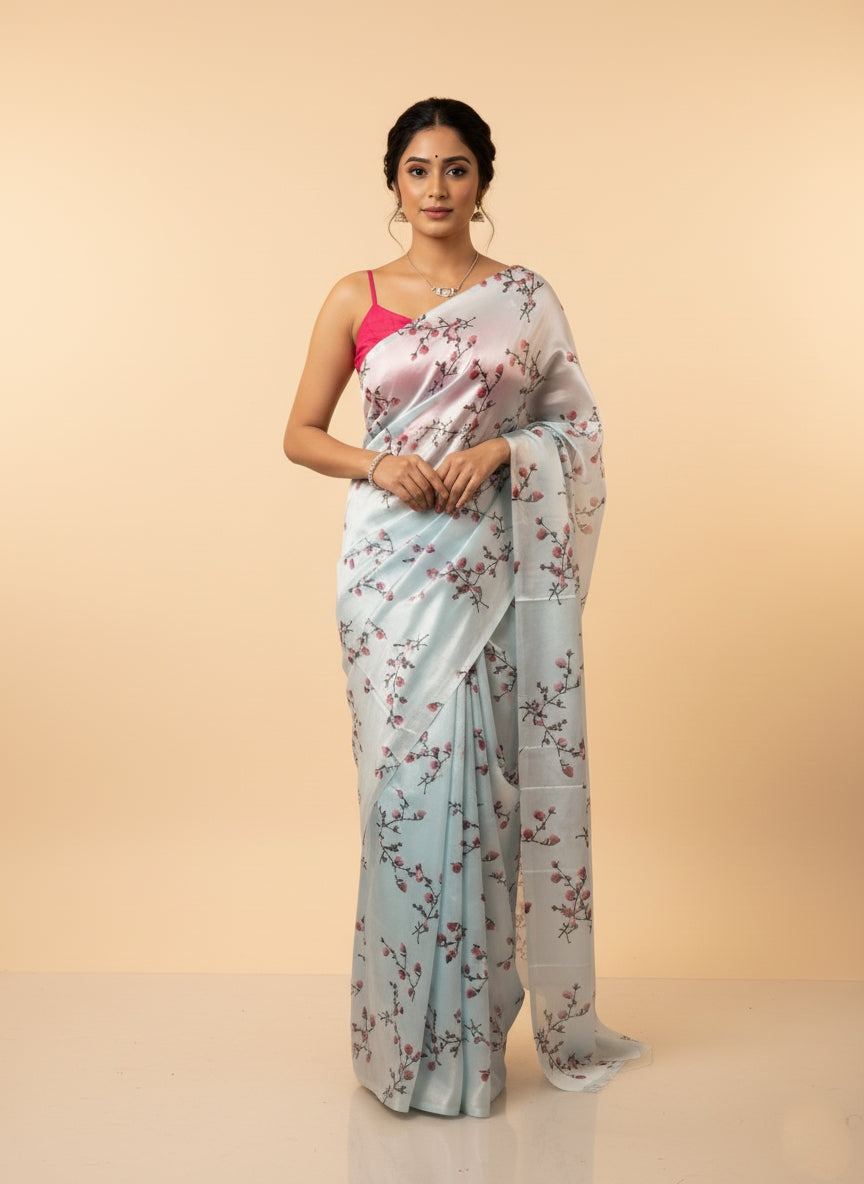 Floral Silk Saree