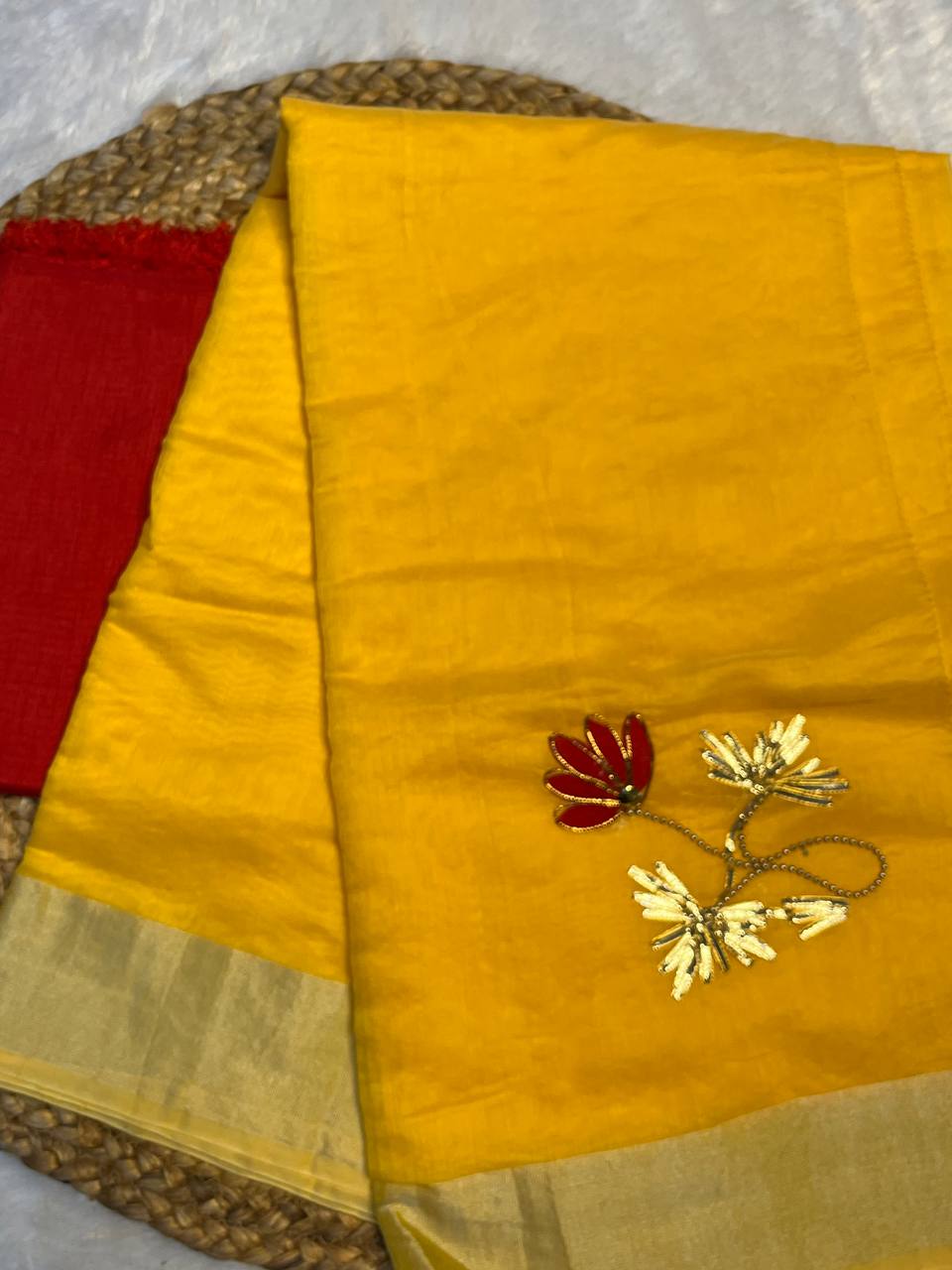 Yellow Cotton Silk